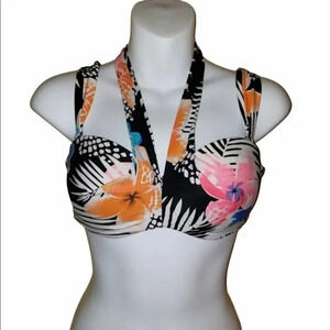 Coco Reef floral printed bikini top 32/34 C